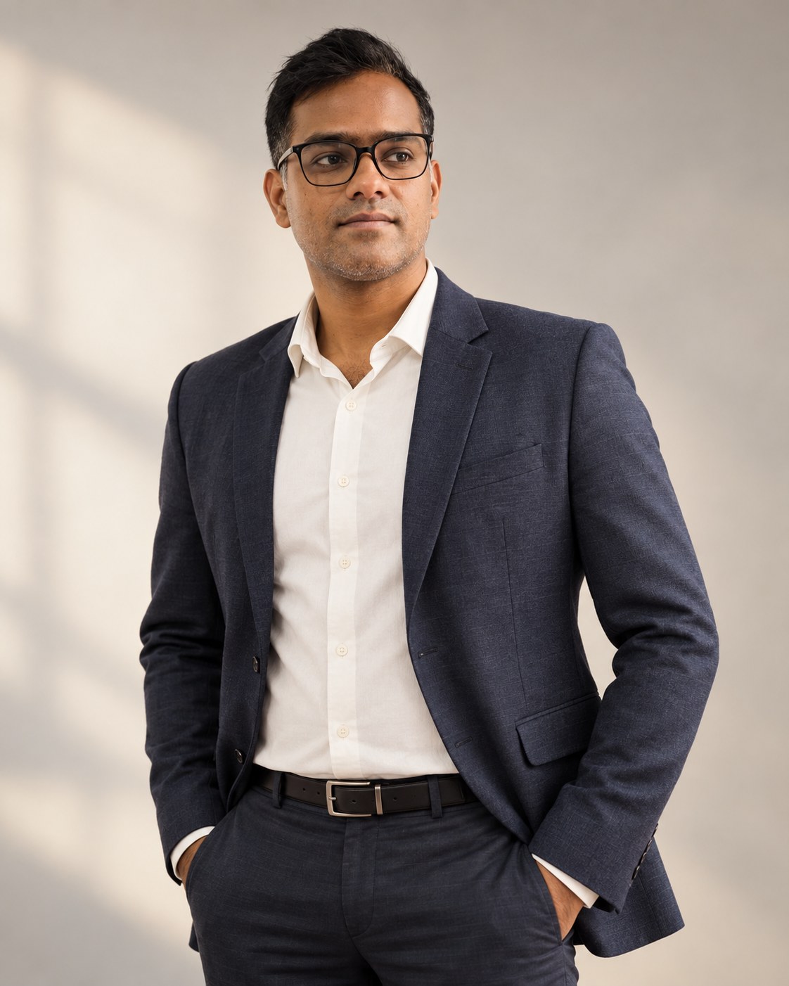 Preetam Negi in a professional portrait